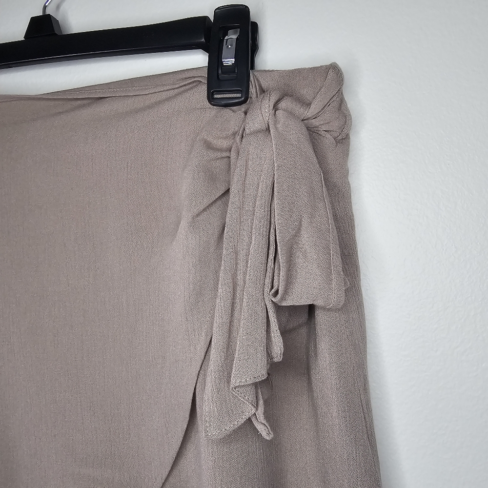JustFab Wrap Tie Skirt Sz L - Picture 4 of 9